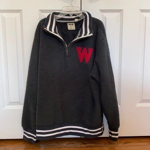 Tailgate fleece quarter zip Wisconsin